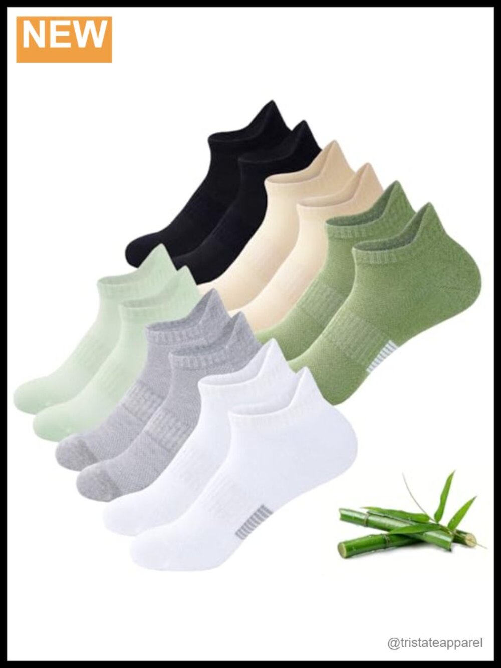 Bamboo Viscose Ankle Socks Low Cut Seamless Toe Moisture Wicking